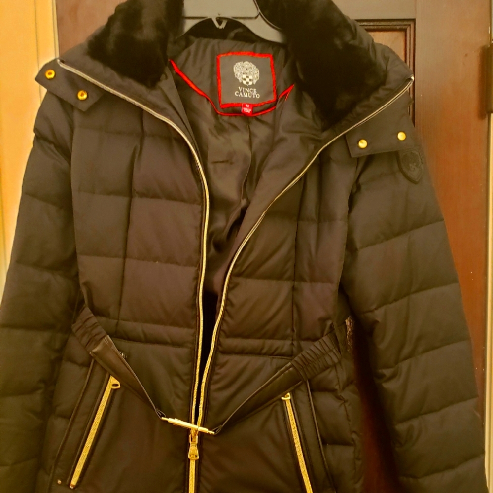 Barely worn Vince Camuto black coat